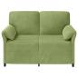 Preview: 2-Sitzer Sofa Hellgrün 138 x 83 x 95 cm Samt