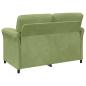Preview: 2-Sitzer Sofa Hellgrün 138 x 83 x 95 cm Samt