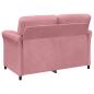 Preview: 2-Sitzer Sofa Rosa 138 x 83 x 95 cm Samt