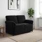 Preview: ARDEBO.de - 2-Sitzer Sofa Schwarz 138 x 83 x 95 cm Samt