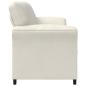 Preview: 2-Sitzer Sofa Creme 138 x 83 x 95 cm Samt