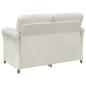 Preview: 2-Sitzer Sofa Creme 138 x 83 x 95 cm Samt