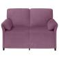 Preview: 2-Sitzer Sofa Lila 138 x 83 x 95 cm Samt