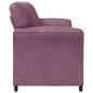 Preview: 2-Sitzer Sofa Lila 138 x 83 x 95 cm Samt