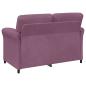 Preview: 2-Sitzer Sofa Lila 138 x 83 x 95 cm Samt