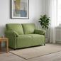 Preview: ARDEBO.de - 2-Sitzer Sofa Hellgrün 158 x 83 x 95 cm Samt