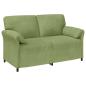 Preview: 2-Sitzer Sofa Hellgrün 158 x 83 x 95 cm Samt