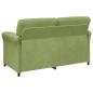 Preview: 2-Sitzer Sofa Hellgrün 158 x 83 x 95 cm Samt