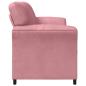 Preview: 2-Sitzer Sofa Rosa 158 x 83 x 95 cm Samt
