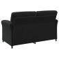 Preview: 2-Sitzer Sofa Schwarz 158 x 83 x 95 cm Samt