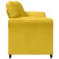 Preview: 2-Sitzer Sofa Gelb 158 x 83 x 95 cm Samt