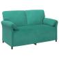 Preview: 2-Sitzer Sofa Türkis 158 x 83 x 95 cm Samt