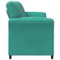 Preview: 2-Sitzer Sofa Türkis 158 x 83 x 95 cm Samt