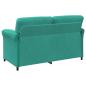 Preview: 2-Sitzer Sofa Türkis 158 x 83 x 95 cm Samt