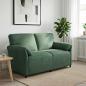 Preview: ARDEBO.de - 2-Sitzer Sofa Meergrün 158 x 83 x 95 cm Samt