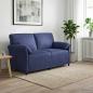 Preview: ARDEBO.de - 2-Sitzer Sofa Polizeiblau 158 x 83 x 95 cm Samt