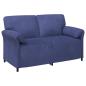 Preview: 2-Sitzer Sofa Polizeiblau 158 x 83 x 95 cm Samt