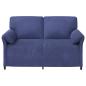 Preview: 2-Sitzer Sofa Polizeiblau 158 x 83 x 95 cm Samt