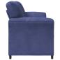 Preview: 2-Sitzer Sofa Polizeiblau 158 x 83 x 95 cm Samt
