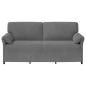 Preview: 3-Sitzer-Sofa Dunkelgrau 198 x 83 x 95 cm Samt