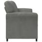 Preview: 3-Sitzer-Sofa Dunkelgrau 198 x 83 x 95 cm Samt