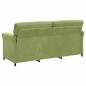 Preview: 3-Sitzer-Sofa Hellgrün 198 x 83 x 95 cm Samt