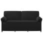 Preview: 3-Sitzer-Sofa Schwarz 198 x 83 x 95 cm Samt