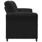 Preview: 3-Sitzer-Sofa Schwarz 198 x 83 x 95 cm Samt