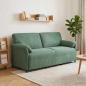 Preview: ARDEBO.de - 3-Sitzer-Sofa Meergrün 198 x 83 x 95 cm Samt