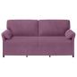 Preview: 3-Sitzer-Sofa Lila 198 x 83 x 95 cm Samt
