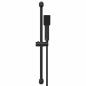 Preview: Duschsystem-Set Schwarz 70 cm Edelstahl