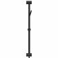Preview: Duschsystem-Set Schwarz 70 cm Edelstahl