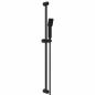 Preview: Duschsystem-Set Schwarz 100 cm Edelstahl