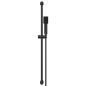 Preview: Duschsystem-Set Schwarz 100 cm Edelstahl