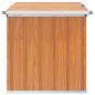 Preview: Außenlagerbox Holz 109 x 67 x 65 cm Verzinkter Stahl
