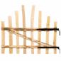 Preview: Bogenzauntor 100 x 90 cm Imprägniertes Haselholz Natur