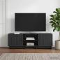 Preview: ARDEBO.de - TV-Schränk 150 x 31 x 50 cm Schwarz Holzwerkstoff