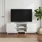 Preview: ARDEBO.de - TV-Schränk 150 x 31 x 50 cm Hochglanz Weiß Holzwerkstoff