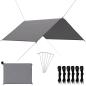 Preview: ARDEBO.de - Outdoor-Tarp 3x2,85 m Grau