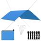 Preview: ARDEBO.de - Outdoor-Tarp 3x2 m Blau