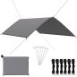 Preview: ARDEBO.de - Outdoor-Tarp 3x2 m Grau