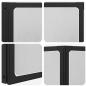 Preview: Duschwand 141 x 132 cm 3 Paneele Faltbar