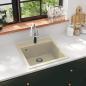 Preview: Granitspüle Einzelbecken Beige