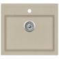 Preview: Granitspüle Einzelbecken Beige