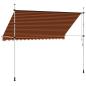 Preview: Einziehbare Markise Handbetrieben 350 cm Orange und Braun