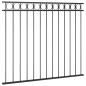 Preview: Zaunelement ASSEN Stahl 1,7 x 1,5 m Schwarz