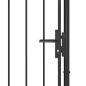 Preview: Gartentor Woerden Stahl 1x2 m Schwarz