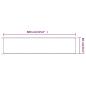 Preview: Senkrechtmarkise Blau 60x800 cm Oxford-Gewebe