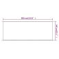 Preview: Senkrechtmarkise Blau 140x800 cm Oxford-Gewebe