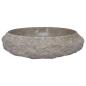 Preview: Waschbecken Grau Ø40x12 cm Marmor
